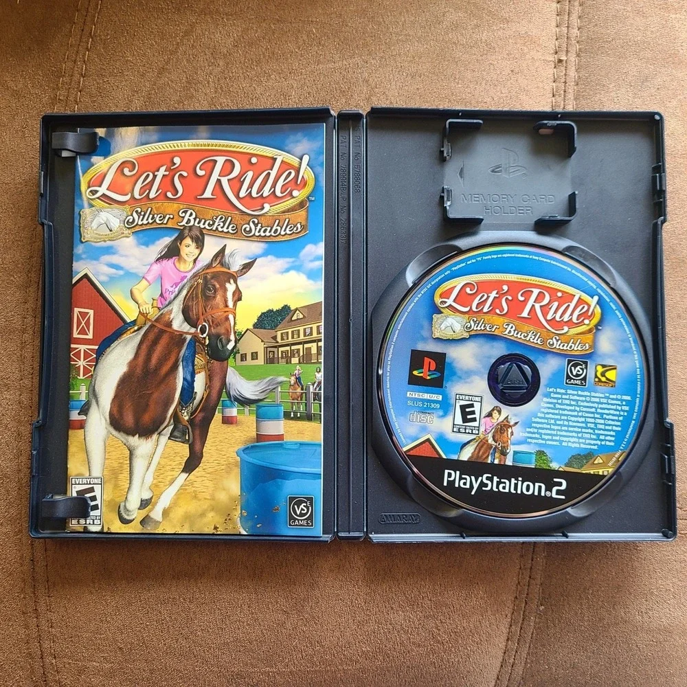 Lets Ride! Silver Buckle Stables PS2 Horse Game with Manual Tested‎